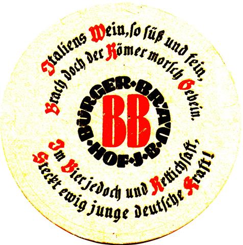 hof ho-by b�rger bb 1a (rund215-schrift kleiner-schwarzrot)